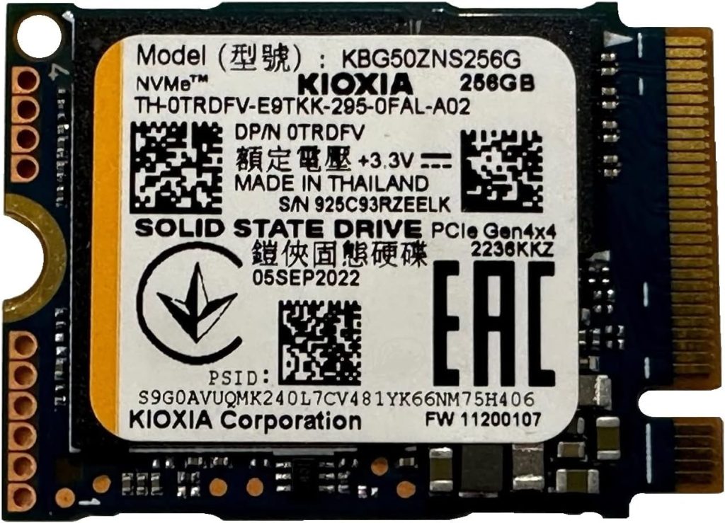 256GB M.2 NVMe Solid State Drive